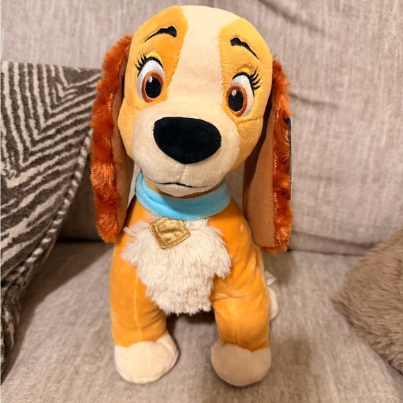 Disney Other - Disney Plush Dog with Blue Collar Lady